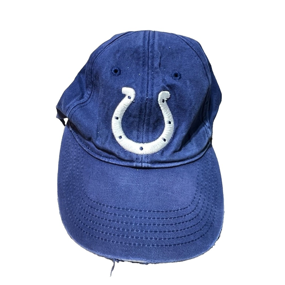 Indianapolis Colts Hat Mens Strapback‎ Cap NFL Football Horseshoe Retro EUC